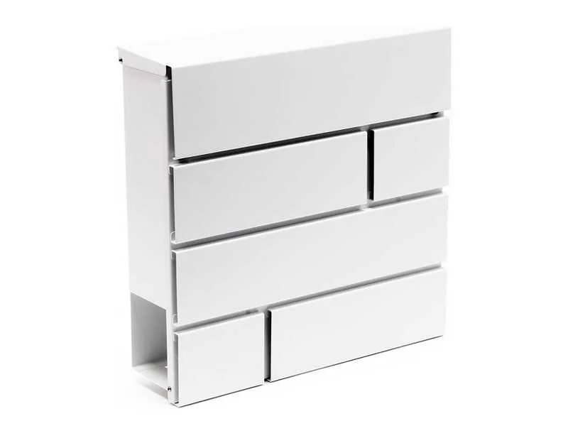 buzon de exterior moderno y peculiar estilo ladrillos v15 blanco en amazon