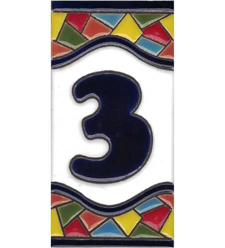 numeros para fachadas de ceramica artesania hecho a mano esmaltado horno amazon mosaico