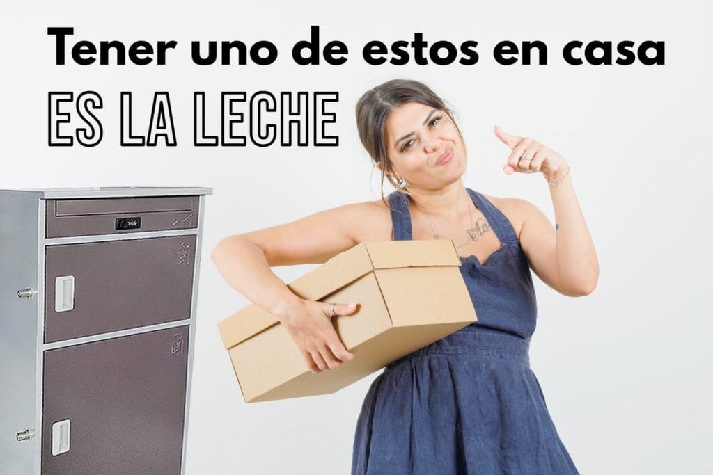 Disfrutando de un buzón de paquetes doble casillero compartido